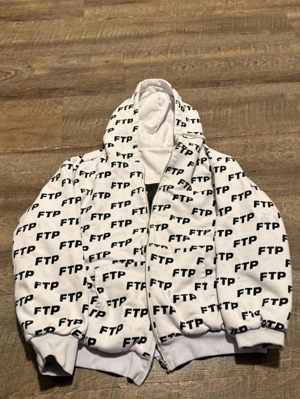 FTP All Over Zip-Up Hoodie - Large